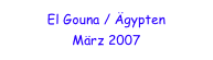El Gouna / Ägypten 
März 2007